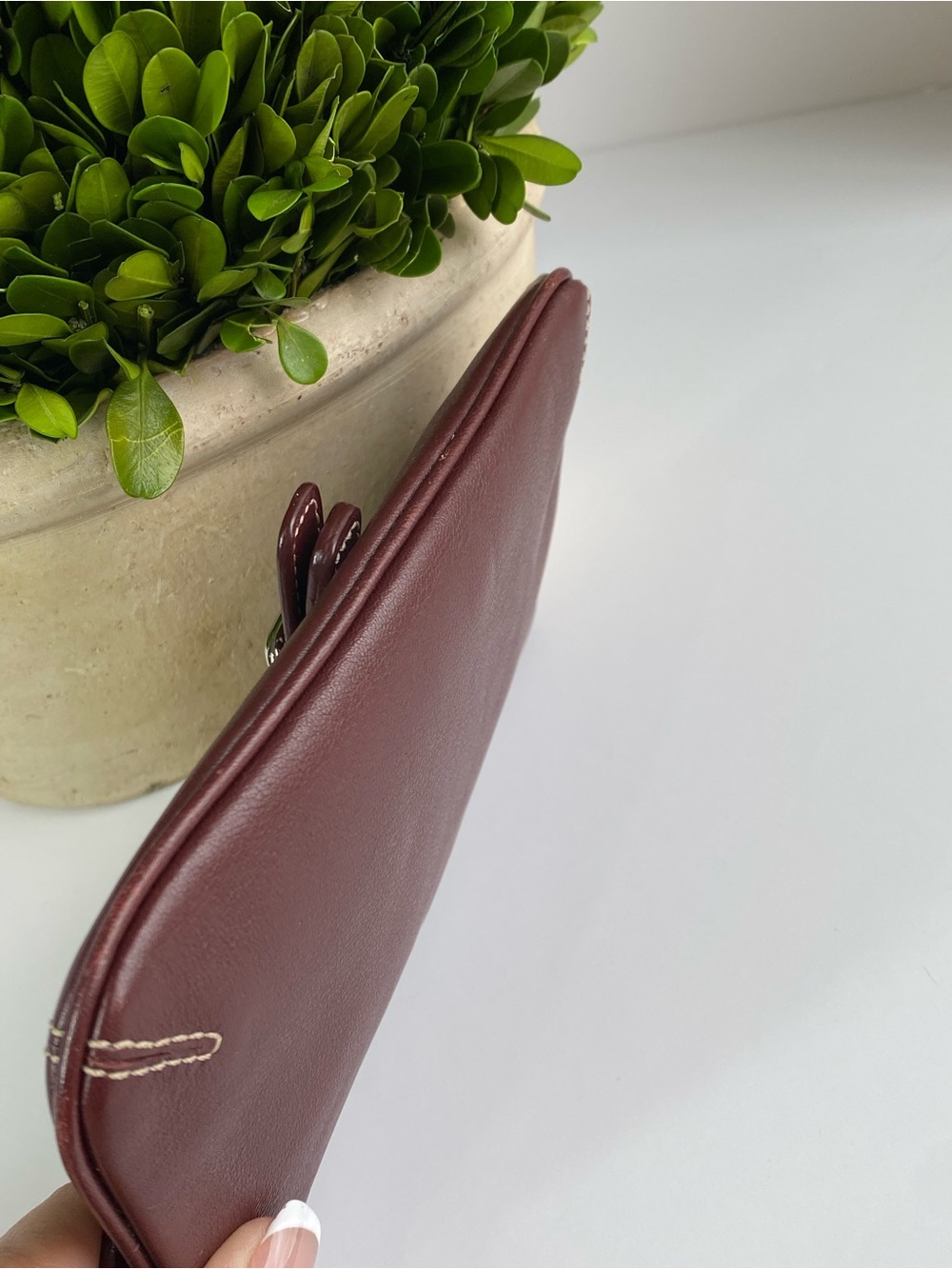 Coach Oxblood Hamilton Clutch Wristlet Wallet - Picture 12 of 14
